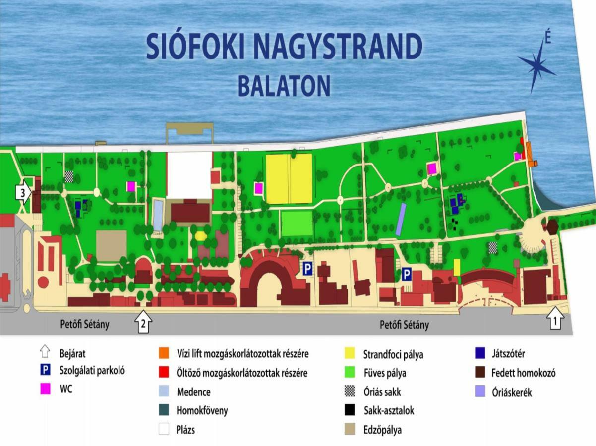 Riviera Wellness Apartman Siofok Dış mekan fotoğraf